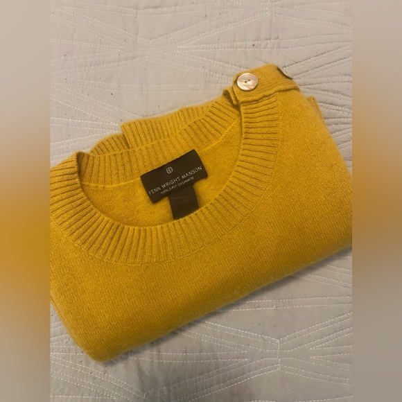 Sweater 100% cashmere. Good condition. Veryy nice and warming!!!! Mustard - Picture 1 of 13